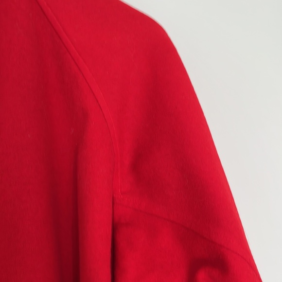 Red Vintage Burberry Bomber Jacket, Blue Nova Check Lining M/US 10 - Picture 9 of 13